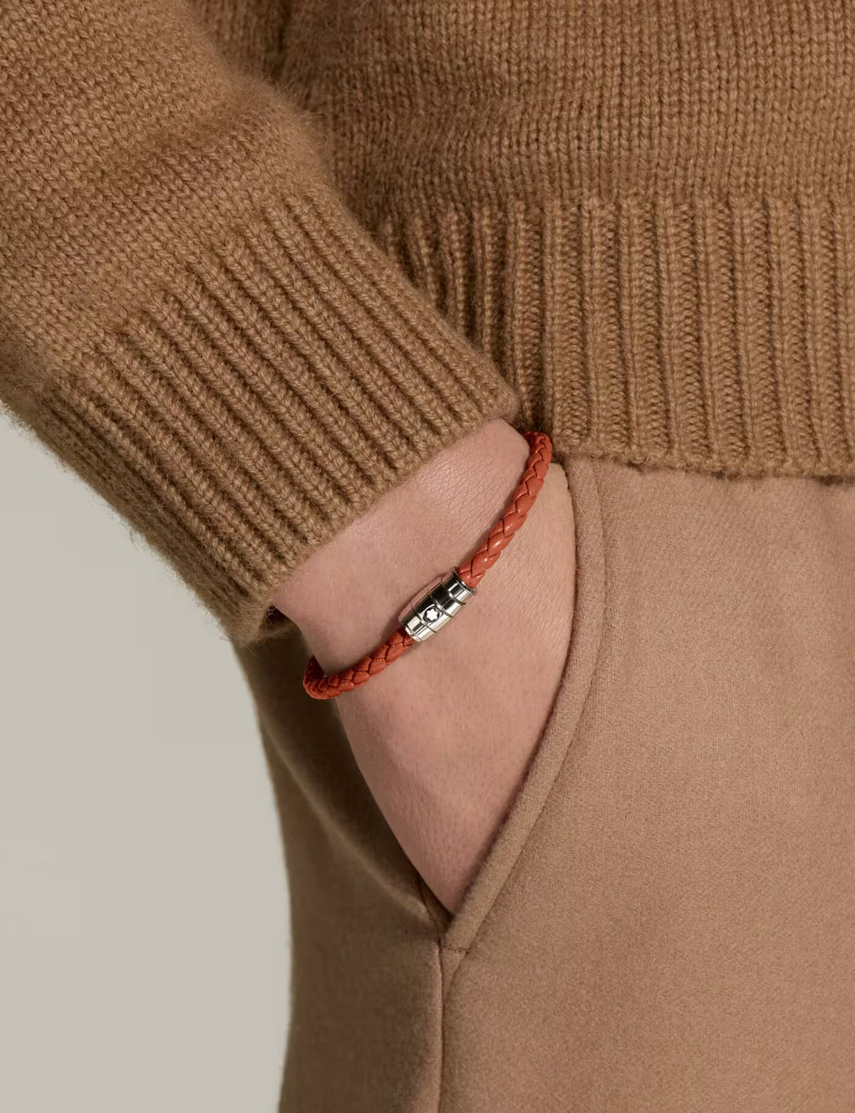 Montblanc Rings Bracelet in Soft Leather