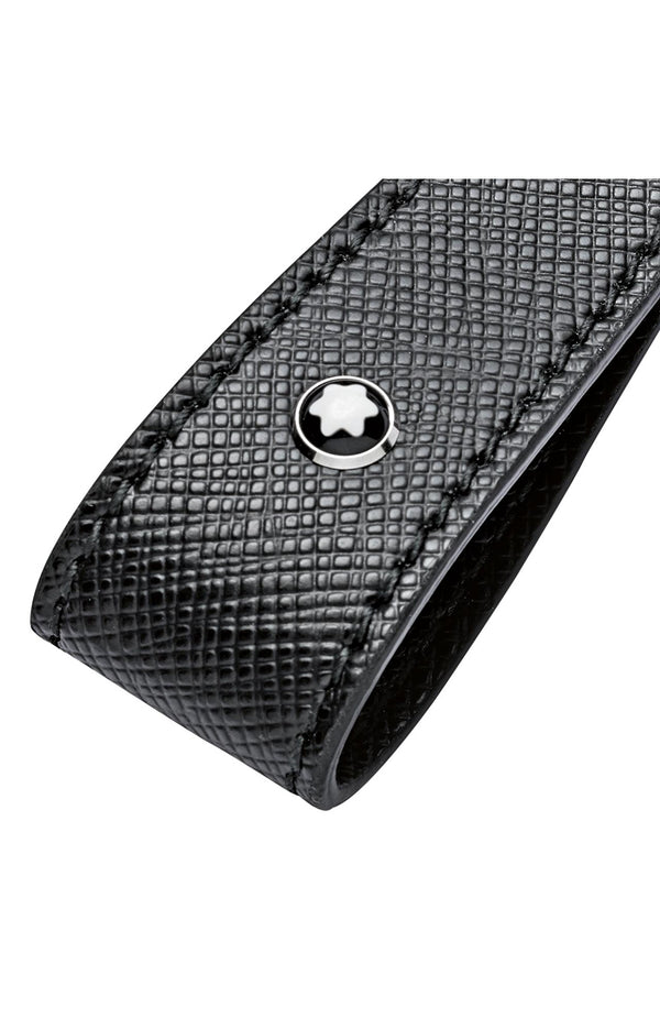 Montblanc Sartorial Key Fob loop Black and Steel
