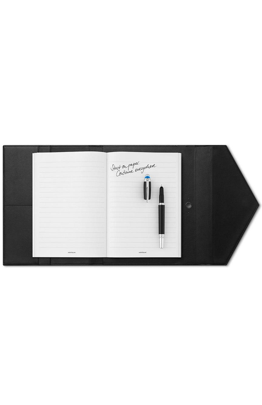 مجموعة Montblanc من الورق المعزز باللون الأسود الكلاسيكي V4.2