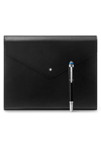 مجموعة Montblanc من الورق المعزز باللون الأسود الكلاسيكي V4.2