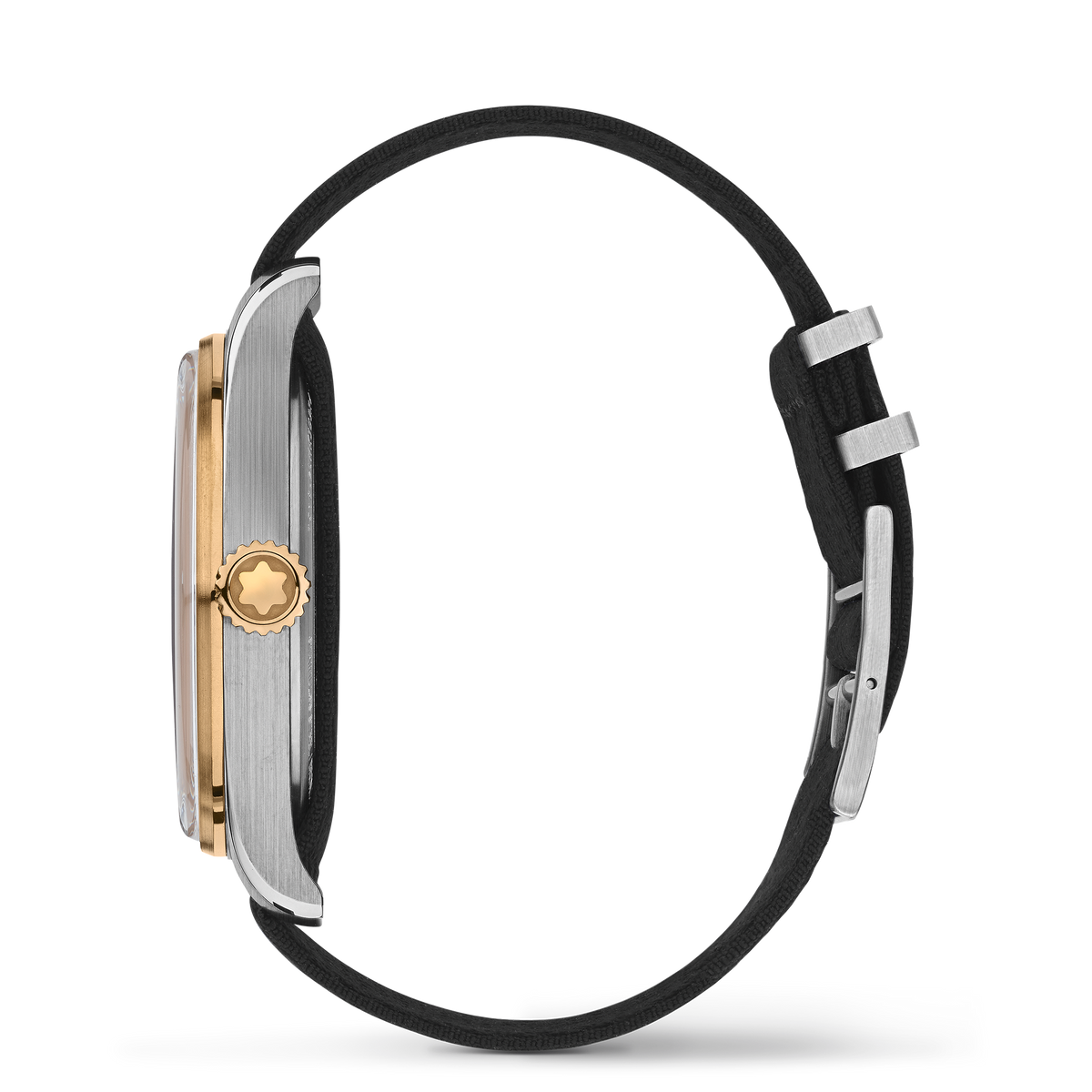 مون بلان 1858 التلقائي 24 ساعة الاتصال الهاتفي الأسود