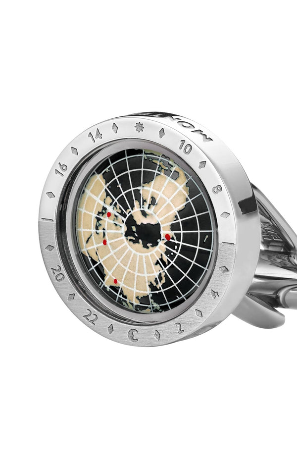 أزرار أكمام مون بلان 1858 في الغلاف الأرضي سوداء