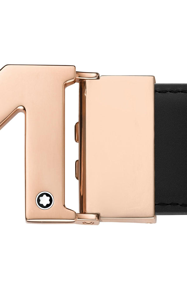 Montblanc Medium Buckle Rose Gold Coated Belt