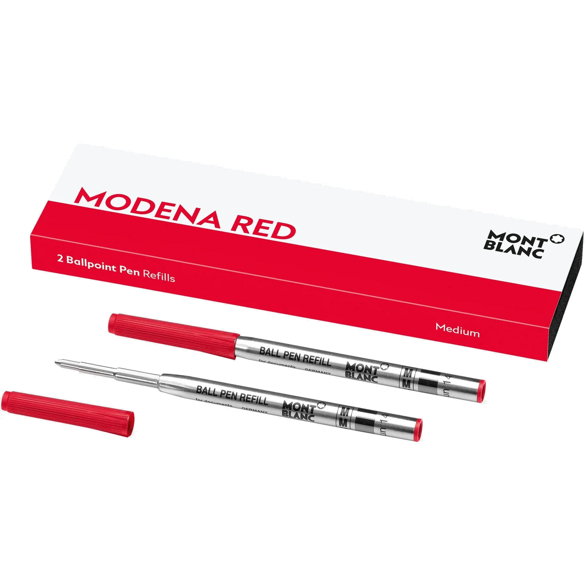Montblanc 2 Ballpoint Pen Refills Medium, modena red (M)
