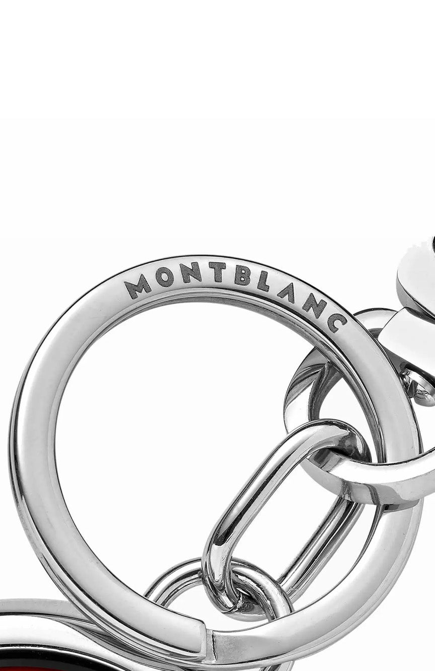 سلسلة مفاتيح مون بلان مايسترستاك سبيننج إمبلم باللون الأحمر