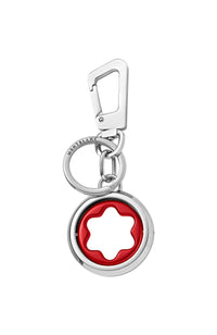 سلسلة مفاتيح مون بلان مايسترستاك سبيننج إمبلم باللون الأحمر