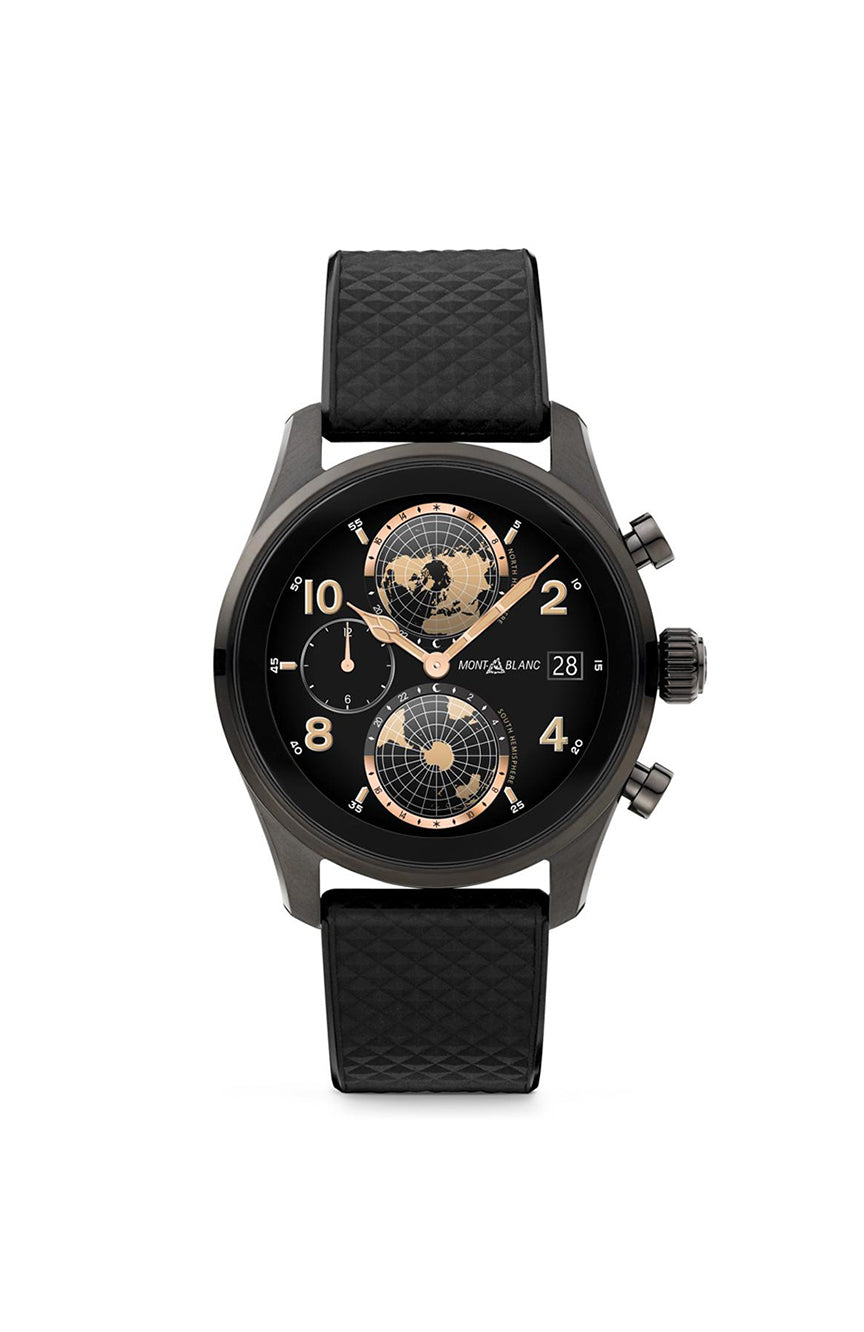 ساعة مونت بلانك سميت 3 الذكية باللون الأسود التيتانيوم
