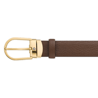 Montblanc Horseshoe buckle brown 30 mm leather belt