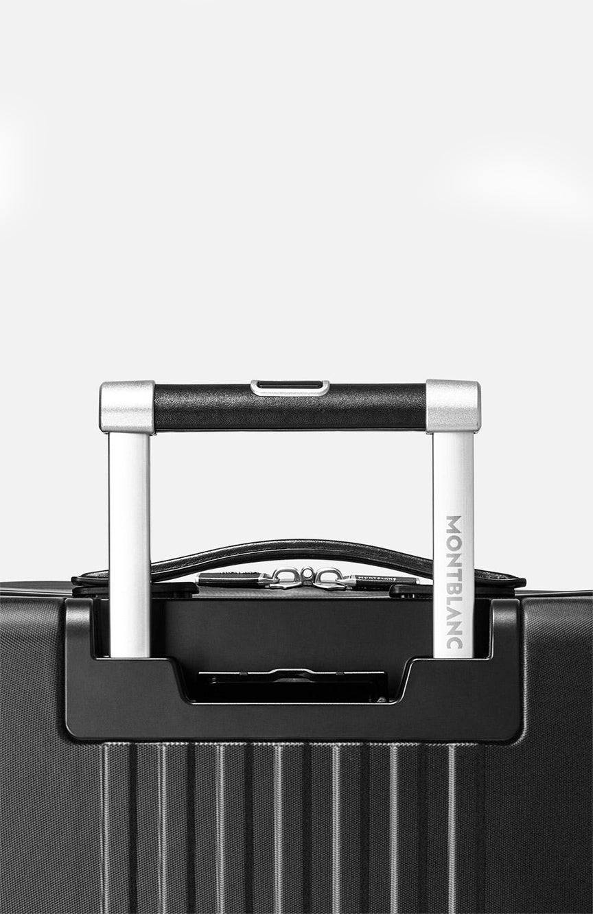 حقيبة مونت بلانك #My4810 ​​ترولي كابينة مع جيب باللون الأسود جديدة