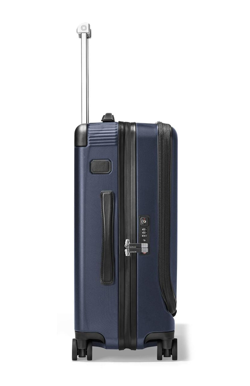 حقيبة مونت بلانك #My4810 ​​ترولي كابينة مع جيب باللون الأزرق جديدة