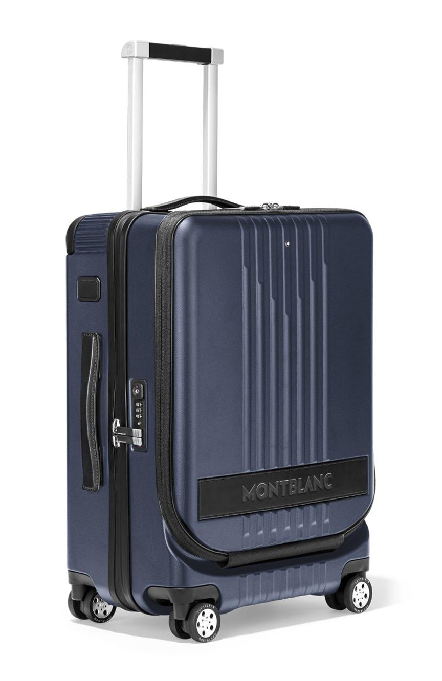 حقيبة مونت بلانك #My4810 ​​ترولي كابينة مع جيب باللون الأزرق جديدة