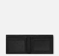 محفظة Montblanc Sartorial 6cc ذات جيبين للعرض باللون الأسود