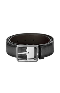 حزام جلدي من مونت بلانك رمادي مقاس 35 مم