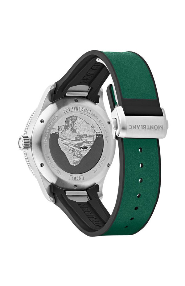ساعة مونت بلانك 1858 آيسد سي أوتوماتيكية بمينا خضراء وتاريخ