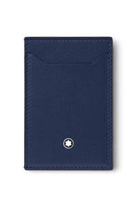 حامل بطاقات مونت بلانك مايسترستاك 3cc أزرق