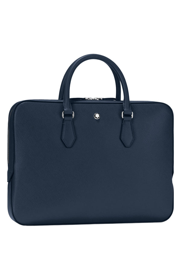 حافظة مستندات مونت بلانك سارتوريال رفيعة باللون الأزرق