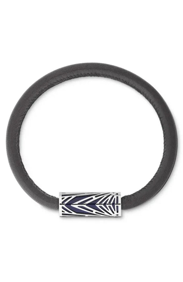 Montblanc Bracelet Meisterstuck Origins Blue Steel, Leather