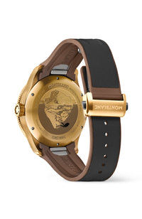 ساعة مونت بلانك آيسد سي أوتوماتيكية بمينا سوداء