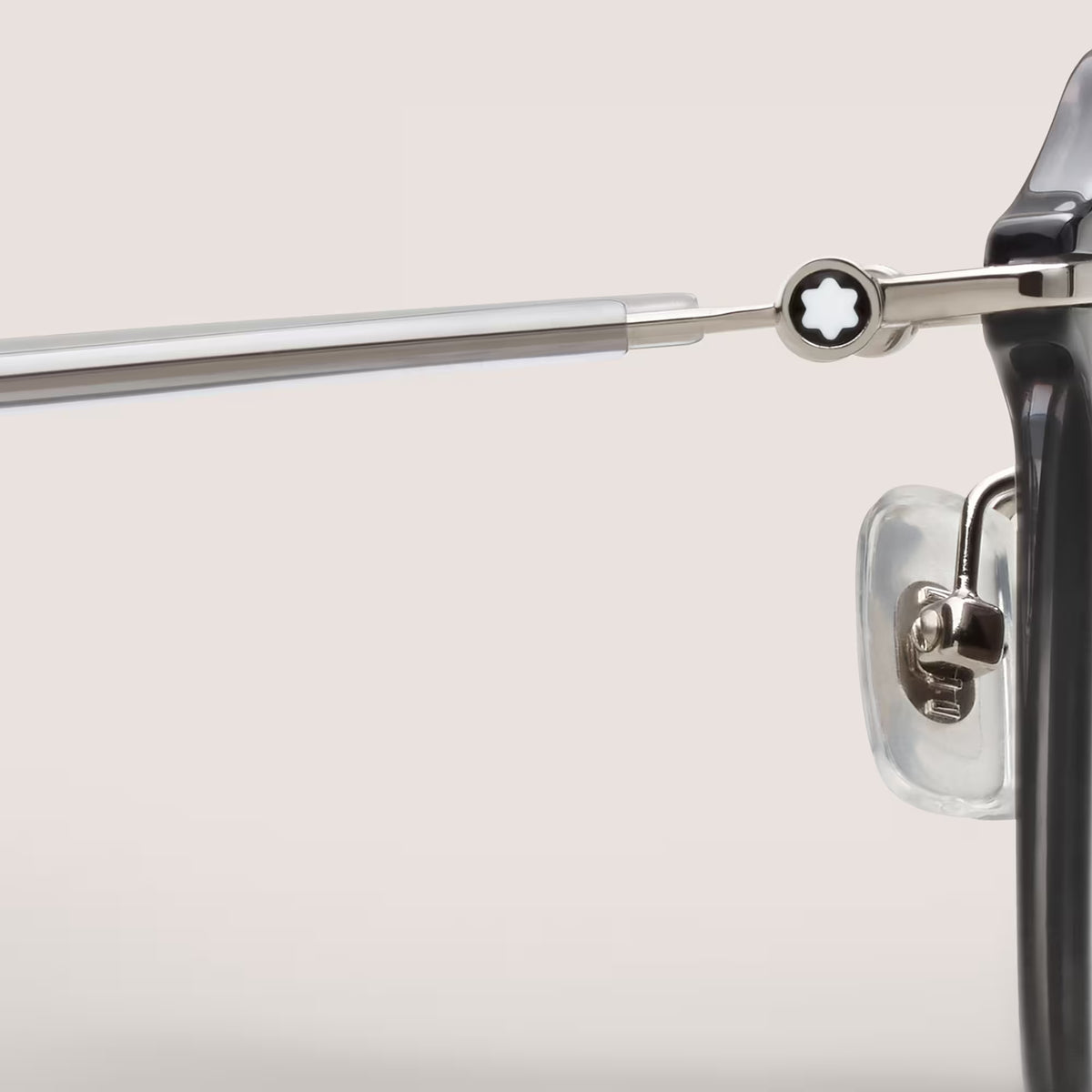 Montblanc Round Sunglasses With Grey Injection Frame