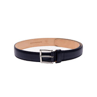 Ettinger Mens Waxy Leather Belt 35Mm 110 Cm Navy