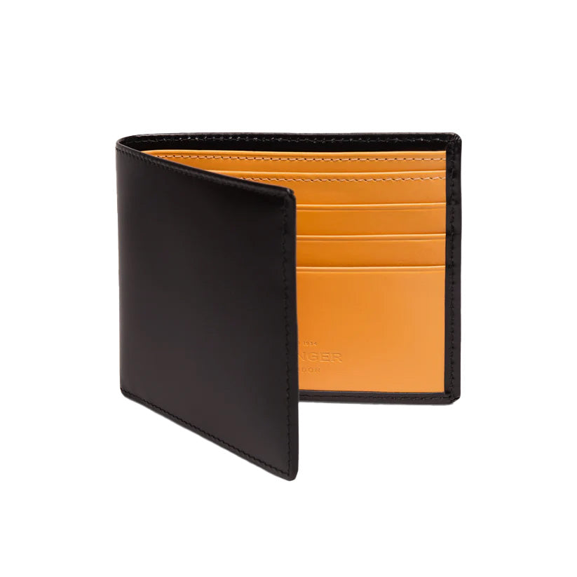 Ettinger Bridle اخفاء المحفظة طي W. 6 ج/ج أسود/لندن تان