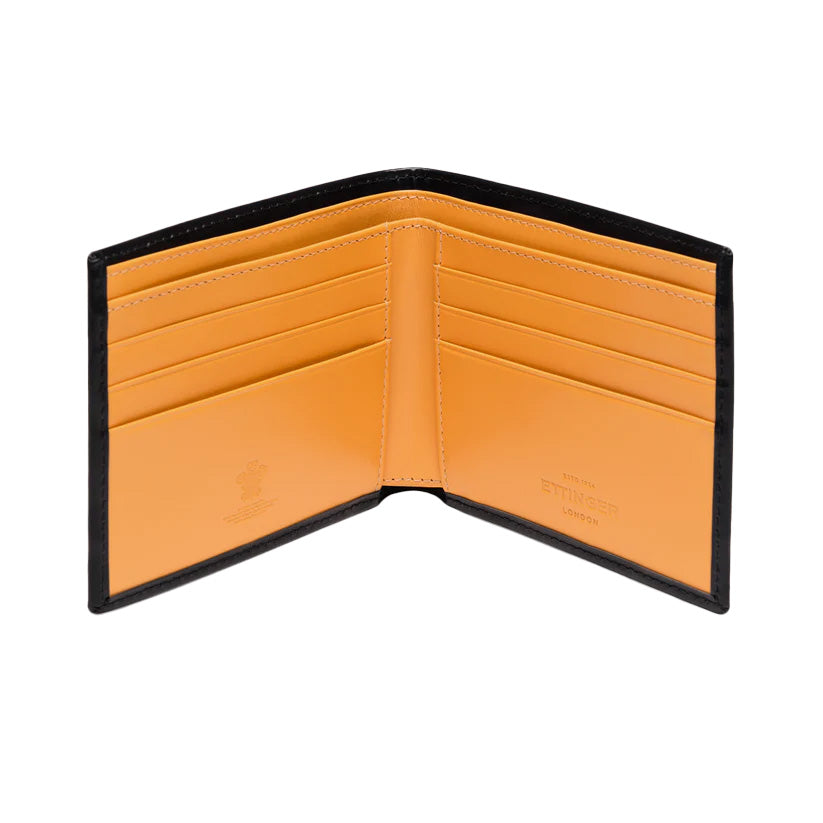 Ettinger Bridle اخفاء المحفظة طي W. 6 ج/ج أسود/لندن تان