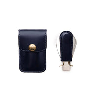 Ettinger Bridle Hide Travel Shoe Horn Navy/Silver