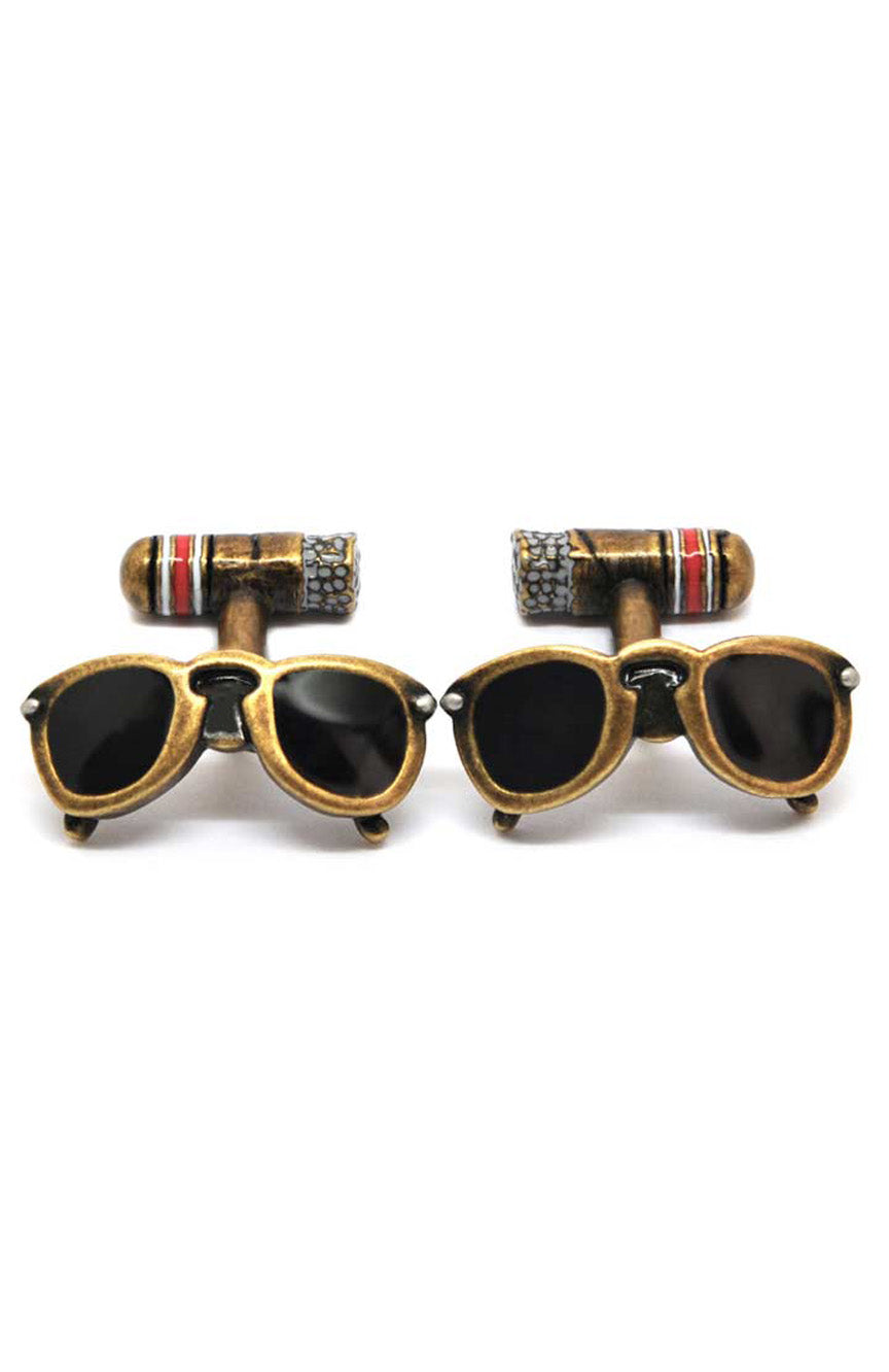 Babette Wasserman Retro Sunglasses And Cigar Cufflinks