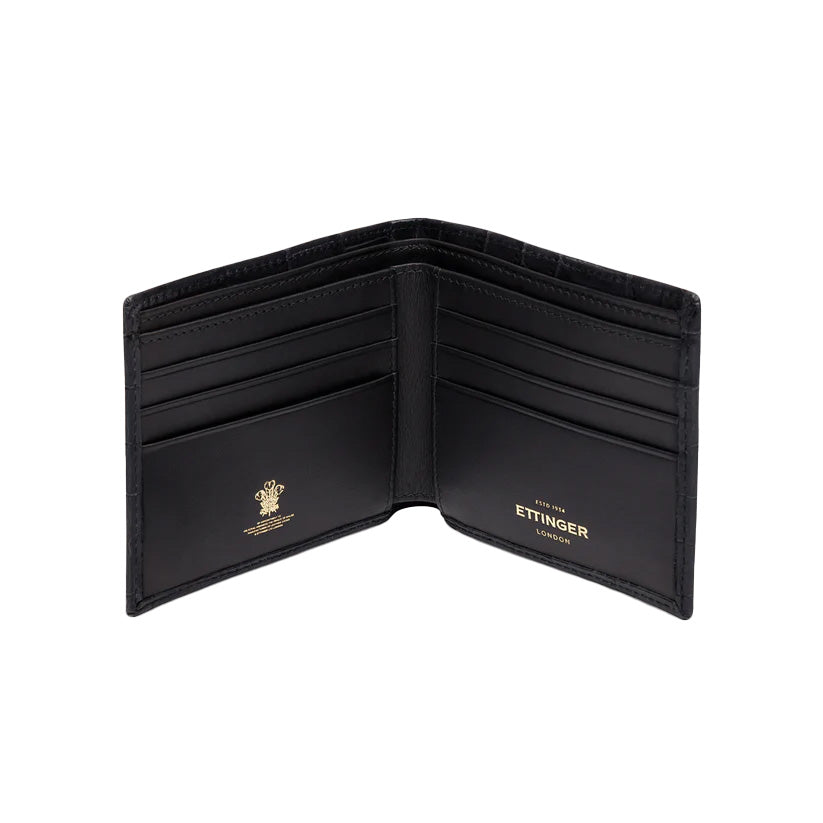 Ettinger Croco Billfold 6 C/C Ebony