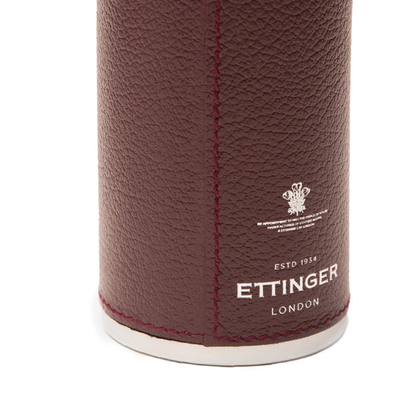 Ettinger Capra 8Oz Hunter Flask With 4 Cups Bordeaux