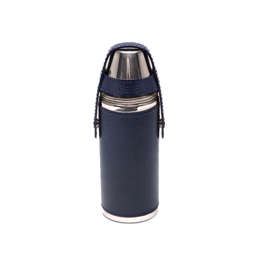 Ettinger Capra 8Oz Hunter Flask With 4 Cups Marine Blue