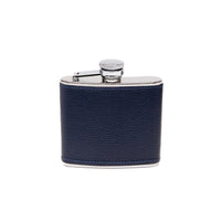 Ettinger Capra 4Oz Captive Top Hip Flask Marine Blue