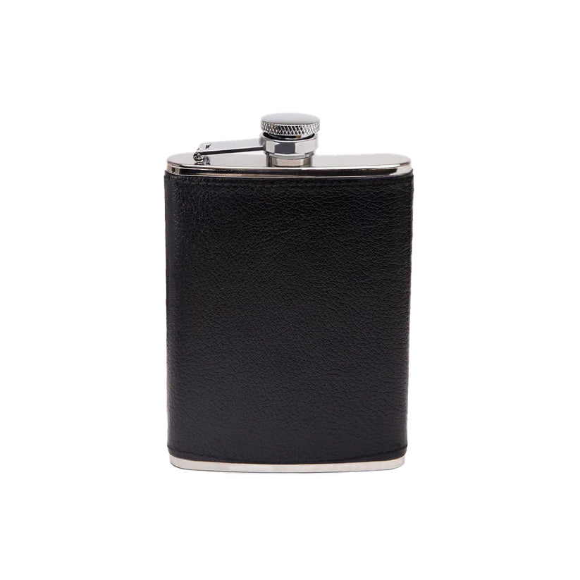 Ettinger Capra 6Oz Captive Top Flask W. Funnel Black