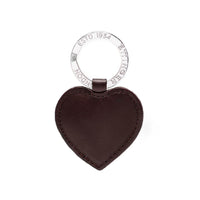 Ettinger Lifestyle Heart Key Fob Chestnut/Silver