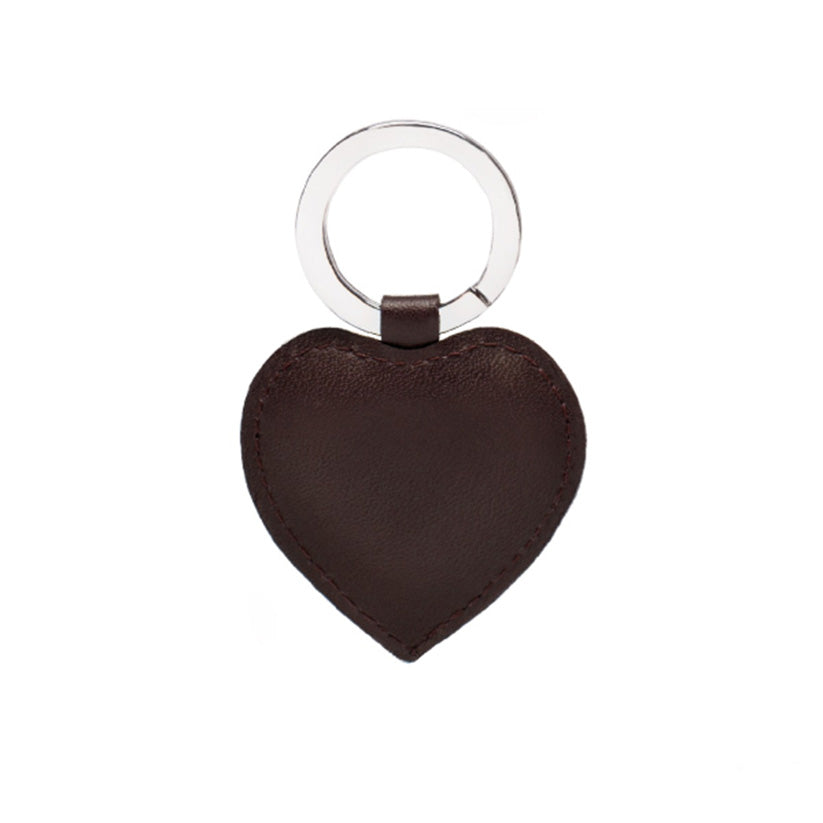 Ettinger Lifestyle Heart Key Fob Chestnut/Silver