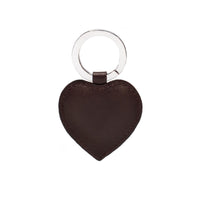 Ettinger Lifestyle Heart Key Fob Chestnut/Silver
