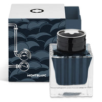 Montblanc Ink Bottle, Meisterstück Around the World in 80 Days, Coal Blue - 50ml