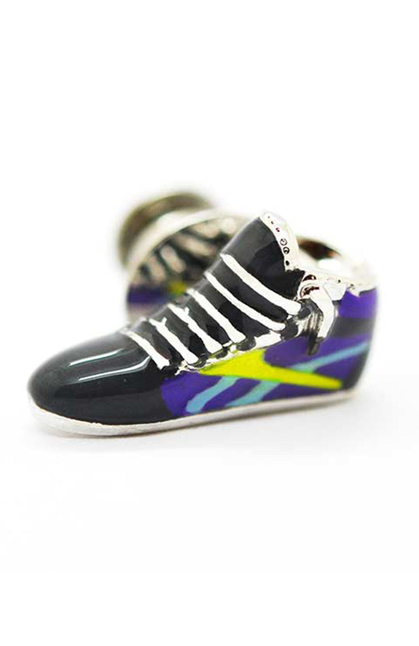 Babette Wasserman High Top Trainer Pin - Base Metal and Enamel - D