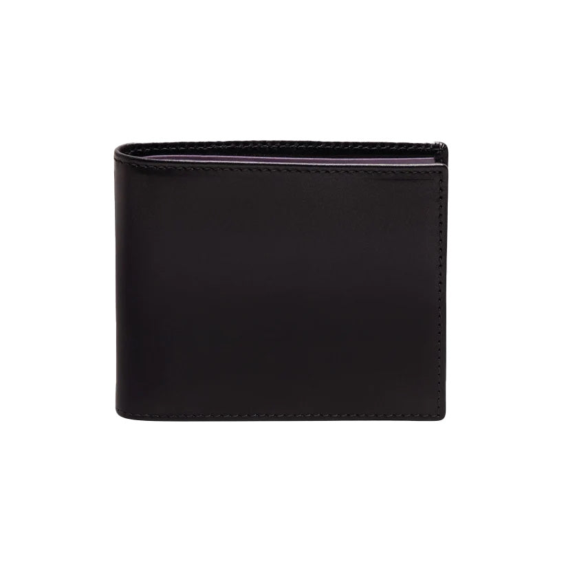 Ettinger ستيرلينج Billfold Wallet W. 6 ج/ج أسود/أرجواني