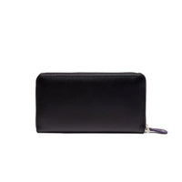 Ettinger Sterling Large Zip-Around Purse Black/Purple