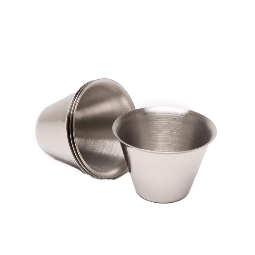 Ettinger Sterling 8Oz Hunters Flask With 4 Cups Red