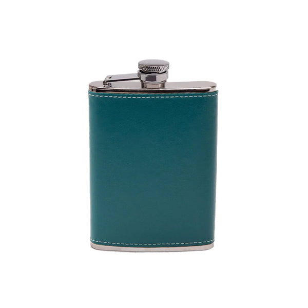 Ettinger Sterling 6Oz Captive Top Flask Turquoise