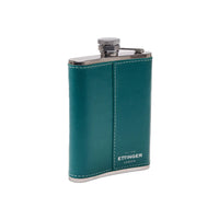 Ettinger Sterling 6Oz Captive Top Flask Turquoise