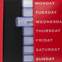 Ettinger Sterling Pill Case Red