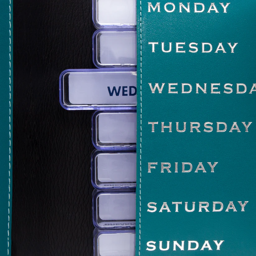 Ettinger Sterling Pill Case Turquoise