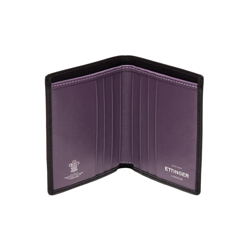 Ettinger Sterling Mini Wallet W. 6 C/C Black/Purple