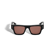 Montblanc Rectangular Sunglasses With Black Acetate Frame