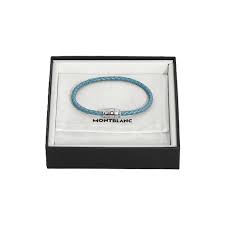 Montblanc Bracelet Steel 3 rings, Smoky Blue, 63