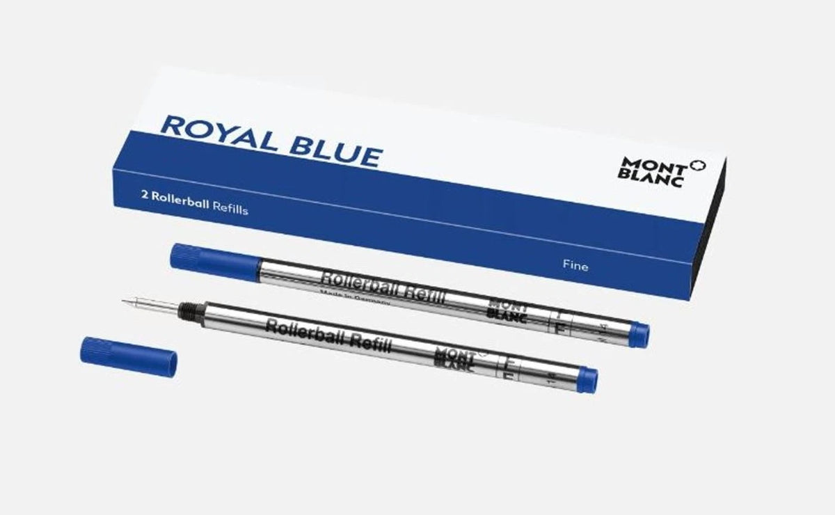 Montblanc Rollerball Refills, Royal blue - Fine