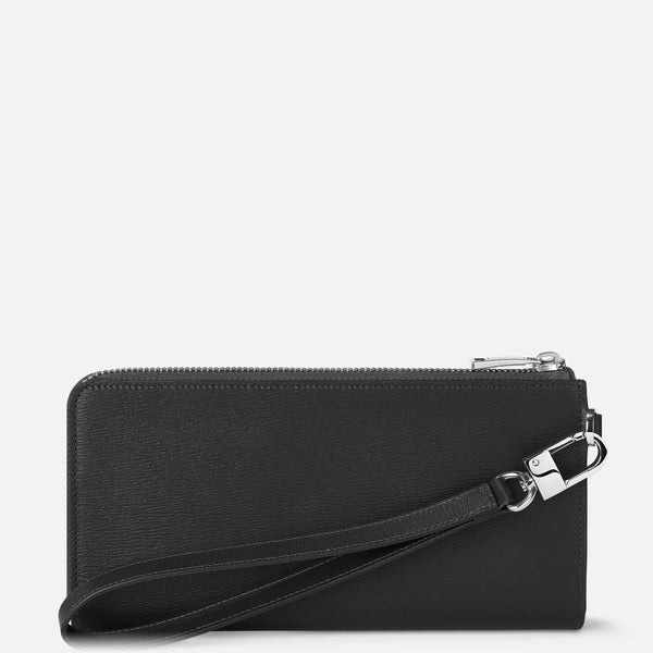Montblanc Meisterstuck 4810 Wallet 12 cc zip wrist Black